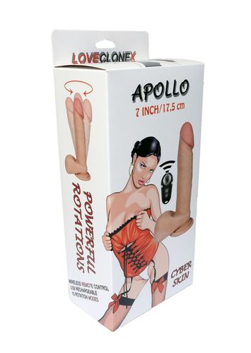 Wibrator-APOLLO-LOVECLONEX 7""""-rotation USB na Arena.pl