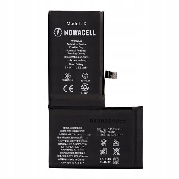 Bateria NOWACELL do telefonu iPhone X 3500mAh zdjęcie 2