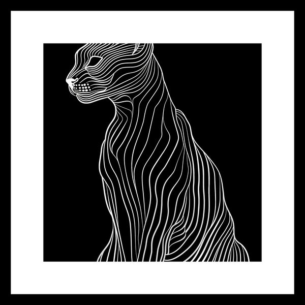 Plakat 20x20cm Minimalny Kontur zdjęcie 3