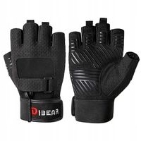 RĘKAWICE NA SIŁOWNIĘ DO ĆWICZEŃ FITNESS ANTYPOŚLIZGOWE DŁUGI RZEP XL