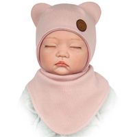 KOMPLET NIEMOWLĘCY CZAPKA APASZKA PRĄŻEK 44-46