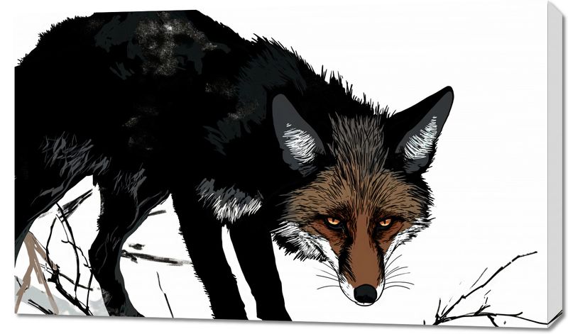Obraz 100x60cm Nieufny Lis zdjęcie 1