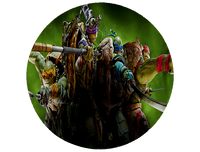 Opłatek na tort Żółwie Ninja