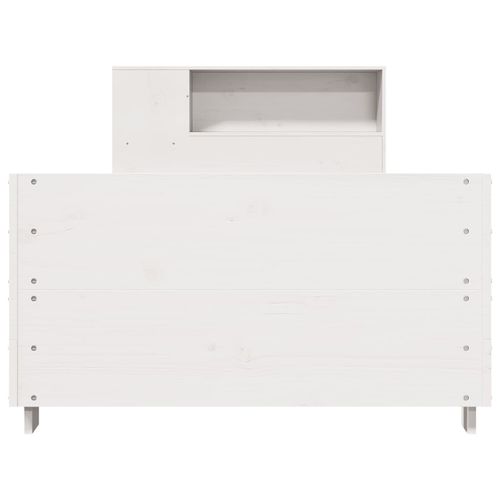 Rama łóżka bez materaca, biała, 100x200 cm, lite drewno sosnowe na Arena.pl