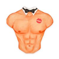 Serwetki papierowe na wieczór panieński Męski Tors Klata, 10 szt.