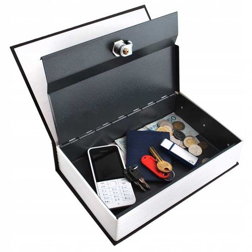 sejf - kasetka ukryta w książce 24x15,5x5,5cm na Arena.pl