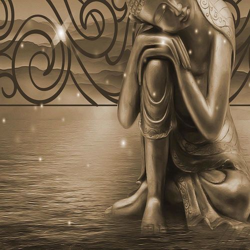 Deco Panel, Budda z ptakiem 1 120x80 na Arena.pl