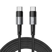 kabel przewód usb-c pd 100w 5a 3m - szary