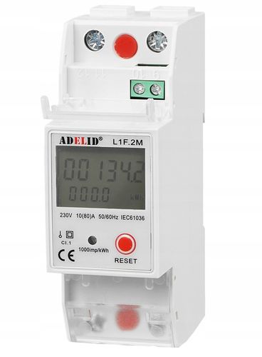 LICZNIK JEDNOFAZOWY ENERGII PRĄDU 10(80)A 1F na Arena.pl