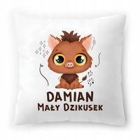 Poduszka Biała 40X40 Cm Dla Rafała Syna Dziecka Z Nadrukiem Ze Zdjęciem