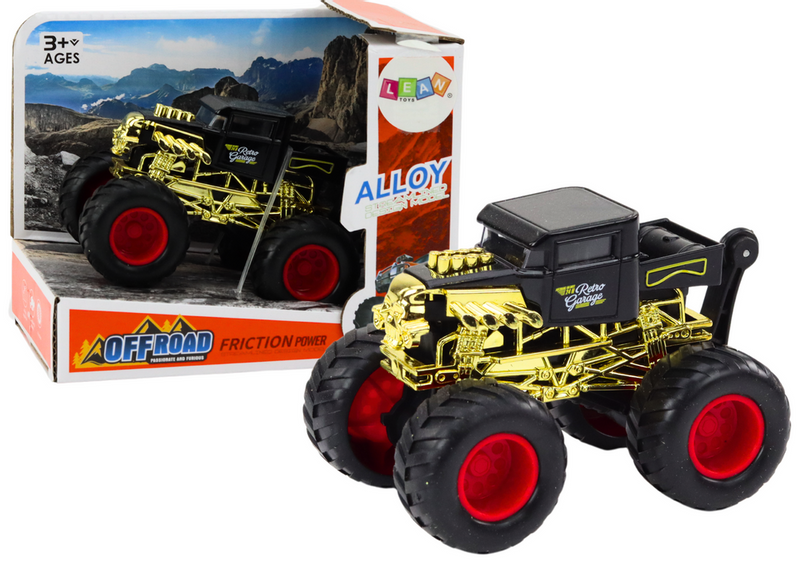 Pojazd Auto z Napędem Frykcyjnym Terenowe Czarne zdjęcie 1