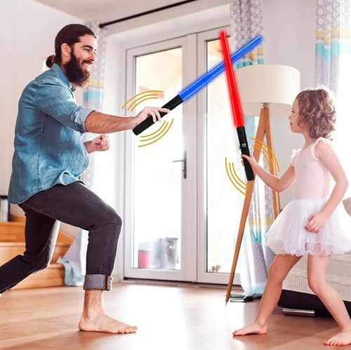 ZABAWKOWY MIECZ ŚWIETLNY ŚWIECĄCY Z DŹWIĘK 14 KOL na Arena.pl