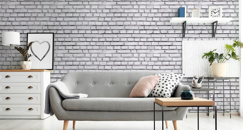 Tapeta Jasny Ceglany Mur zdjęcie 2