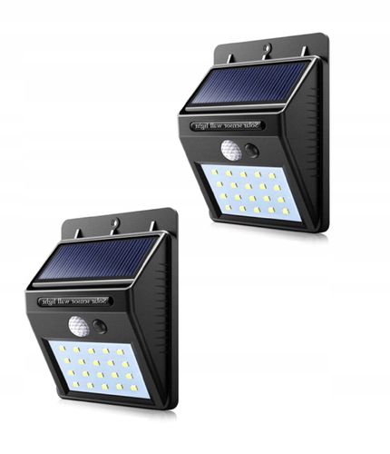 2x HALOGEN SOLAR ŚCIENNY 20LED Z CZUJNIKIEM na Arena.pl