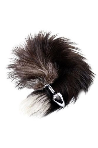 Silver Anal Plug With A Fox Tail na Arena.pl