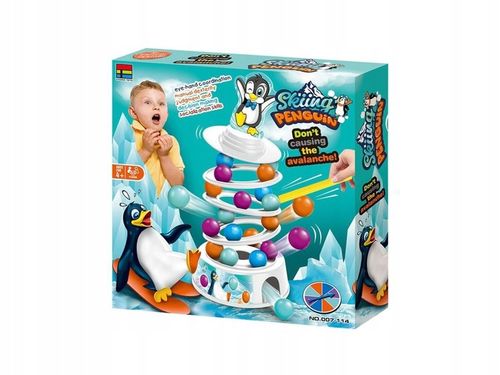 GRA ZRĘCZNOŚCIOWA PINGWIN NA WIEŻY Bierki Piłeczki na Arena.pl
