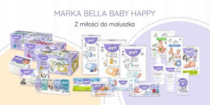 Bella Happy Pieluszki 4+ Maxi Plus BOX 112 szt. zdjęcie 4