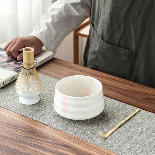 Zestaw prezentowy do herbaty matcha czarka miotełka podstawka łyżeczka na Arena.pl