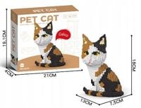 KLOCKI LOGO SŁODKI KOTEK ŚLICZNA KICIA Z KLOCKÓW MODEL PUZLE CAT 3D PREZENT