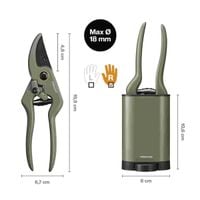 FISKARS PLANT CARE 1075314 SEKATOR OGRODNICZY Z POJEMNIKIEM DO ROŚLIN 18 MM