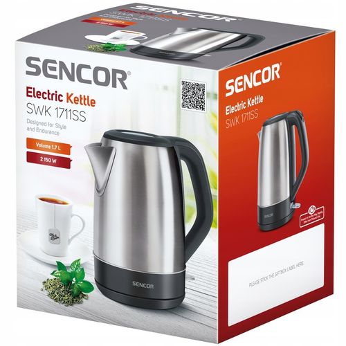 Czajnik elektryczny Sencor SWK1711SS 2150W 360 1.7l srebrny stal nierdzewna na Arena.pl