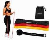 Gumy do podciągania zestaw 3 szt. z uchwytem do drzwi UNDERFIT Power Band