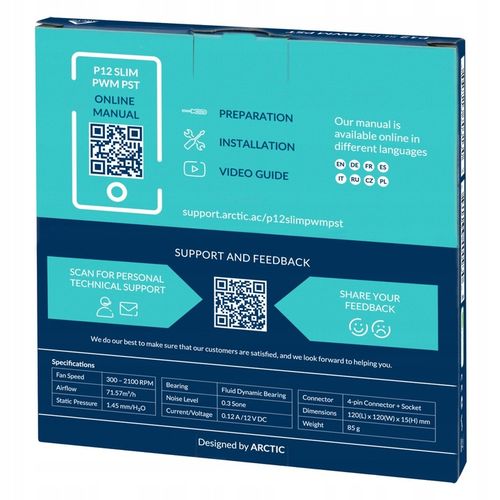 ARCTIC P12 SLIM PWM PST wentylator x130 na Arena.pl
