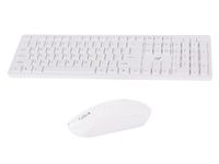 ZESTAW KLAWIATURA MYSZKA BEZPRZEWODOWA KOMPLET BIAŁA PORĘCZNA WYGODNA
