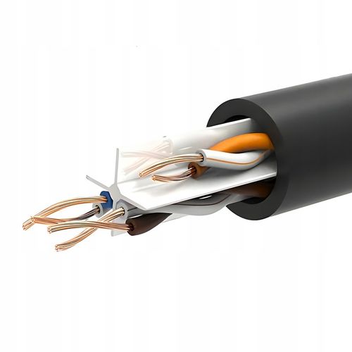 PRZEWÓD INTERNETOWY ETHERNET RJ45 CZARNY 20m KABEL SIECIOWY LAN CAT 6 UTP na Arena.pl