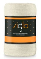 Koc Pluszowy 130X170 Mikrofibra Siglo Śmietanka