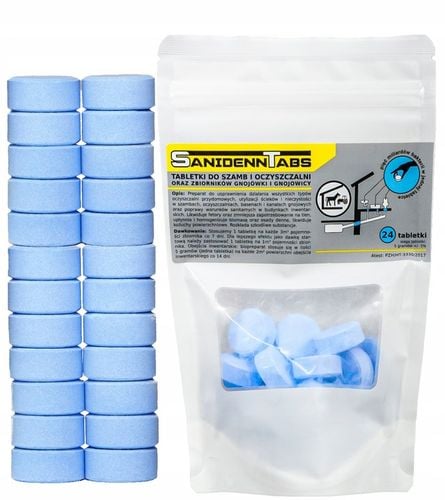 TABLETKI DO SZAMBA BAKTERIE DO SZAMBA I OCZYSZCZALNI SANIDENN TABS na Arena.pl