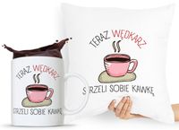 Zestaw Poduszka + Kubek Wędkarza Rybaka Prezent Z Nadrukiem Ze Zdjęciem