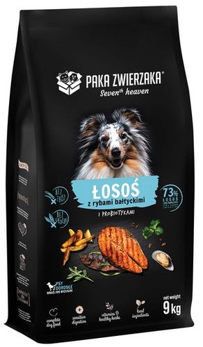 Hipoalergiczna karma dla średnich psów - Paka Zwierzaka Łosoś i Ryby 9kg na Arena.pl