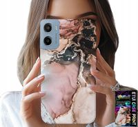 ETUI DO MOTOROLA E15 / G05 - ELEGANCKI MARMUREK MODNE WZORY + FOLIA