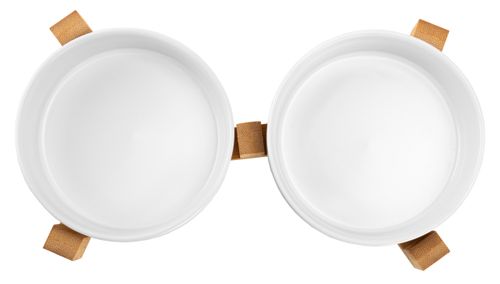 ceramiczne miski dla psa 400ml 2x jax białe na Arena.pl