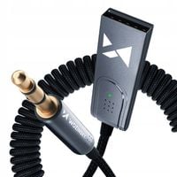 TRANSMITER BLUETOOTH FM SAMOCHODOWY ODBIORNIK AUDIO ADAPTER DO AUX USB