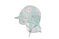 Jamiks FRAYA czapka z osłoną karku miętowa bawełna SILVERPLUS 46-48