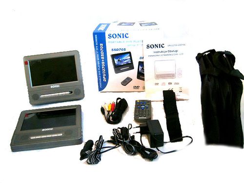 DVD 2 MONITORY NA ZAGLOWKI USB SD TORBA WBUD. AKUM na Arena.pl