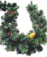 GIRLANDA CHOINKOWA ŚWIĄTECZNA 280 cm + szyszki do dekoracji