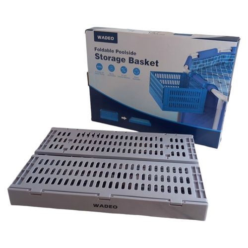 Składany kosz z uchwytem do basenu Koszyk szary na Arena.pl