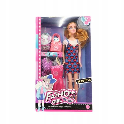 LALKA MODELKA Z SUKIENKAMI I TOREBKĄ na Arena.pl