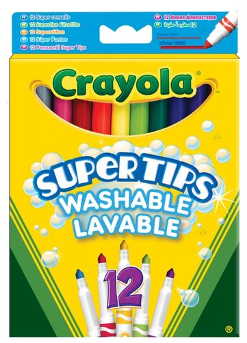 FLAMASTRY SUPER TIPS 12 KOLORÓW CRAYOLA na Arena.pl