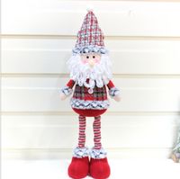 figurka bożonarodzeniowa z teleskopowymi nogami mikołaj 55x20 cm