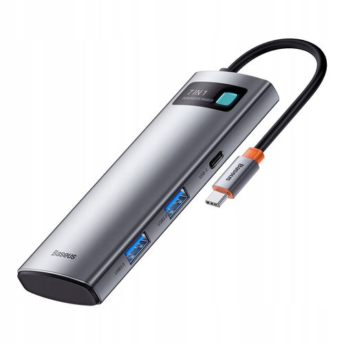 Adapter 7w1 Baseus Hub USB-C na 2xUSB +HDMI +USB-C na Arena.pl