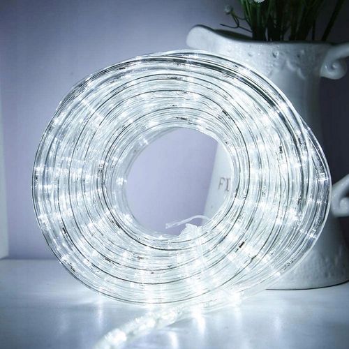 WĄŻ Świetlny 20m LED LAMPKI CHOINKOWE BIAŁY ZIMNY na Arena.pl