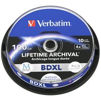 płyta bd-xl verbatim m-disc 100gb 4x     inkjet printable 10szt 43850
