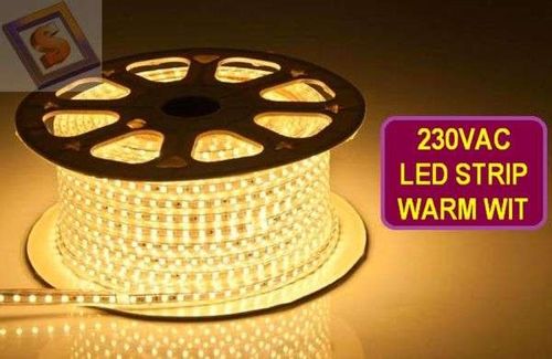 Taśma led dioda 5050 1mb 230V CIEPŁA IP68 na Arena.pl