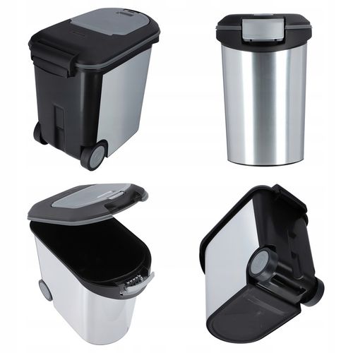 CURVER POJEMNIK NA KARMĘ DLA ZWIERZĄT 12kg SREBRNY na Arena.pl