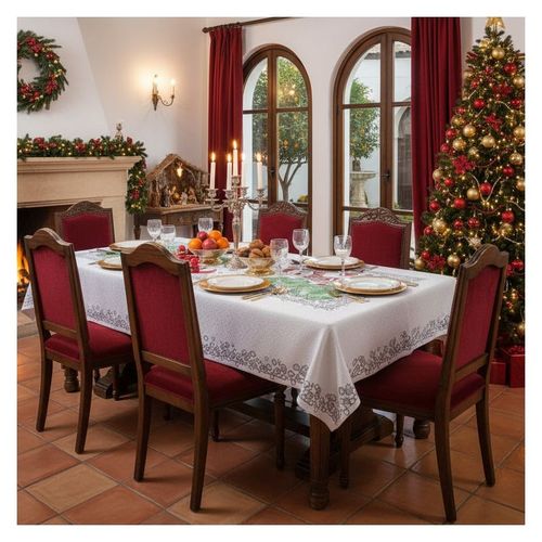 Obrus Kolorowe Bałwanki 110x130 DomoweTekstylia WN306B K13 Boże Narodzenie na Arena.pl