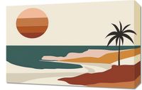 Obraz 60x40cm Wyspa przy Zachodzie